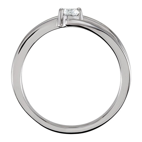 Sterling Silver Cubic Zirconia Ring Size 7