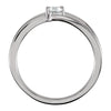 Sterling Silver Cubic Zirconia Ring Size 7