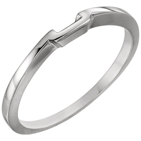 14k White Gold 2mm Band for Solitaire Mounting Series #15720043 and #15720095