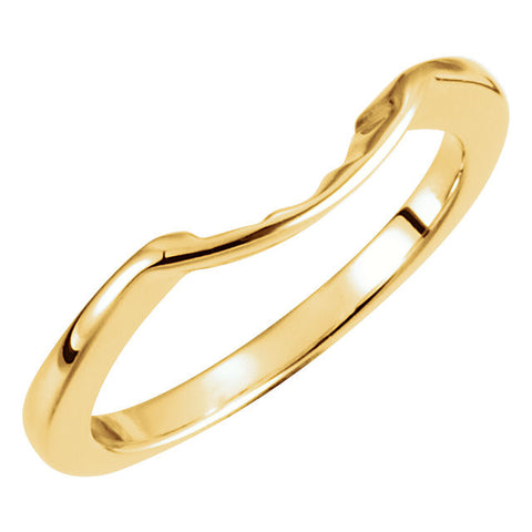 14k Yellow Gold 10.5mm Band, Size 6