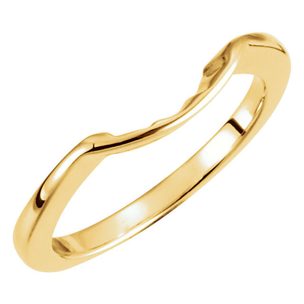 14k Yellow Gold 7mm Band, Size 6