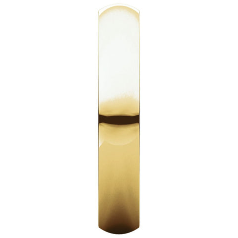14k Yellow Gold 4mm Heavy Comfort Fit Band, Size 8