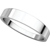 Sterling Silver 4mm Flat Tapered Band, Size 6