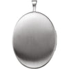 Sterling Silver Oval Cross Locket