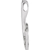 14k White Gold Freeform Pendant