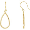 Pair of Precious Metal Fashion Earrings in 14k Yellow Gold
