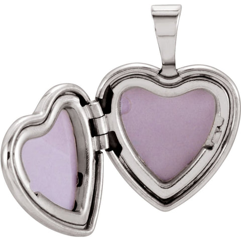 Sterling Silver Locket with Cross