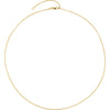 Sterling Silver 18K Yellow Gold Plated 1.5mm Adjustable Rolo 18-20" Chain