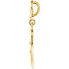 14k Yellow Gold Decorative Dangle Pendant