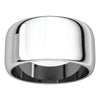 Sterling Silver 10mm Half Round Band, Size 6