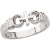 14k White Gold Joined By Christ™ Ring, Size 6
