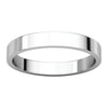 Sterling Silver 3mm Flat Band, Size 7