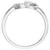 14k White Gold .06 CTW Diamond Ring, Size 7