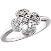 Diamond Fashion Ring in Sterling Silver ( Size 8 )