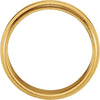 14k Yellow Gold 5mm Flat Edge Band Size 11