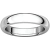Platinum 4mm Heavy Comfort Fit Band, Size 10