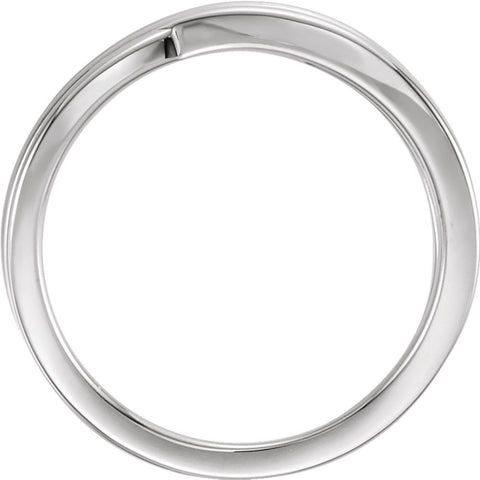 Sterling Silver Criss-Cross Ring, Size 7