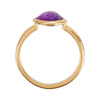 18K Yellow Gold Vermeil 10x8x5mm Amethyst Ring Size 6