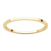 14k Yellow Gold 1mm Flat Band, Size 5.5