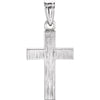 Cross Pendant in 14K White Gold