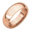 10k Rose Gold 6mm Comfort-Fit Wedding Band for Men, Size 11
