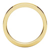 14k Yellow Gold 4mm Flat Comfort Fit Band, Size 10