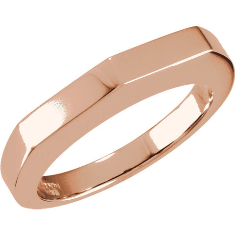 14k Rose Gold Stackable Ring, Size 7