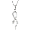 14K White Gold 1/6 CTW Diamond 16-Inch Necklace