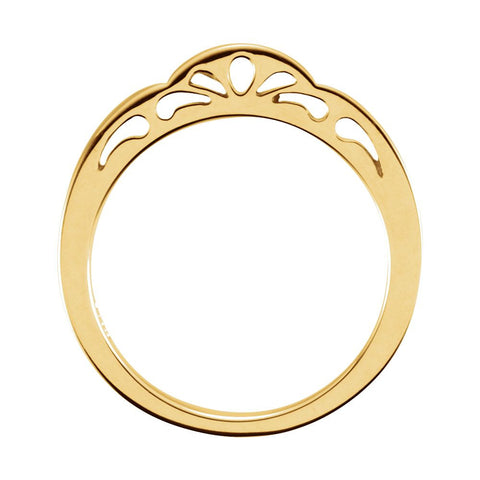 14k Yellow Gold Stackable Ring, Size 7