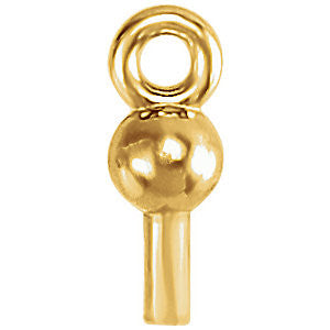 14k Yellow Gold Ball Dangle Mounting for Pearl