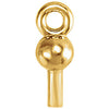 14k Yellow Gold Ball Dangle Mounting for Pearl
