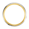 14K White & Yellow Gold 6mm Comfort-Fit Band Size 12