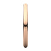 14k Rose Gold 2mm Half Round Band, Size 7.5