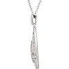 Sterling Silver 1/10 CTW Diamond 18" Necklace