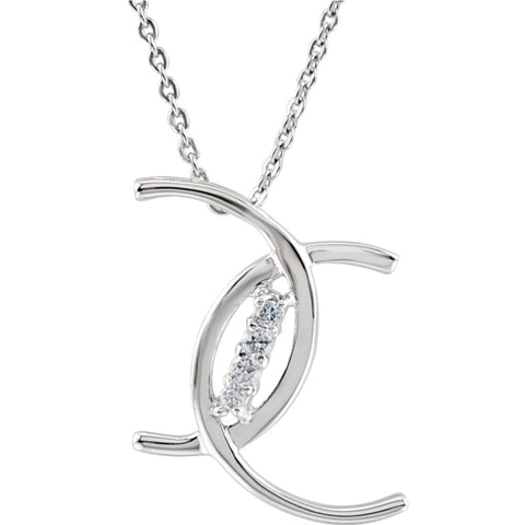 4 Cs of Purity Necklace in Sterling Silver