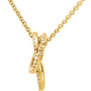 14k Yellow Gold 1/3 CTW Diamond Circle 18" Necklace