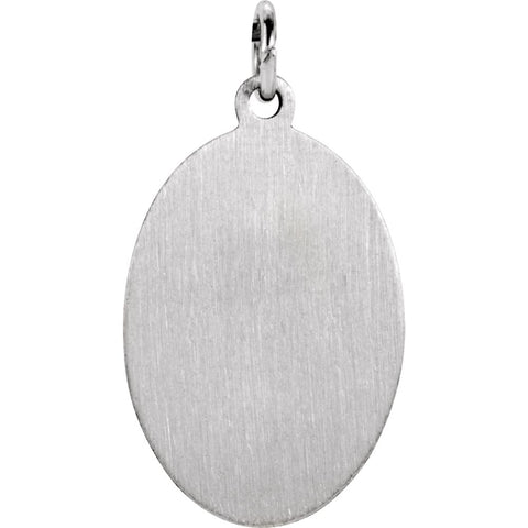 Sterling Silver 21x13.5mm Oval St. Jude Thaddeus Medal