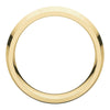14k Yellow Gold 7mm Knife Edge Comfort Fit Band , Size 8