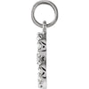 14k White Gold .06 CTW Diamond Numeric Charm or Pendant