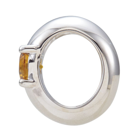 14k White Gold November Birth of a Child™ Miniature Birthstone Ring Pendant