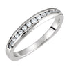 14k White Gold 1/5 CTW Diamond Band, Size 7