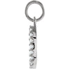 14k White Gold .08 CTW Diamond Numeric Charm or Pendant