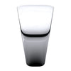 14k White Gold 10mm Half Round Tapered Band, Size 6.5