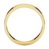 14k Yellow Gold 5mm Flat Band, Size 9.5