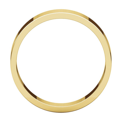 10k Yellow Gold 5mm Flat Band, Size 5