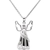 Angel Ash Holder Pendant and Chain in Sterling Silver