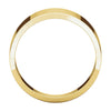 14k Yellow Gold 8mm Flat Tapered Band, Size 5