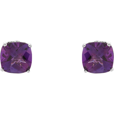 Sterling Silver Amethyst Earrings