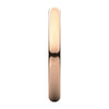 14k Rose Gold 2.5mm Half Round Band, Size 4