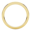 14k Yellow Gold 2mm Flat Comfort Fit Band, Size 7.5